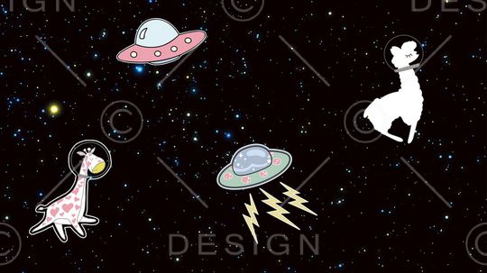 卡通动物印花华亿平台图片