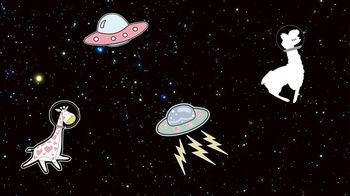 卡通动物印花华亿平台图片