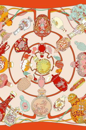 传统纹样印花华亿平台图片