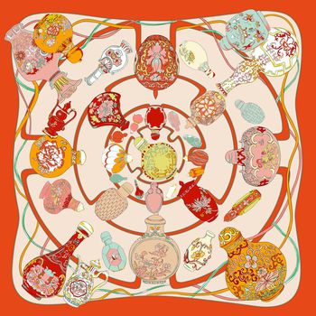 传统纹样印花华亿平台图片