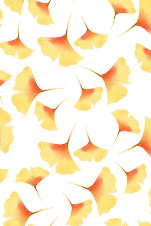 银杏叶子印花华亿平台图片