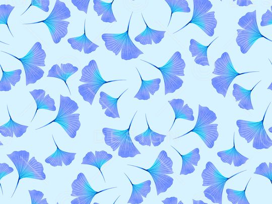 银杏叶子印花华亿平台图片