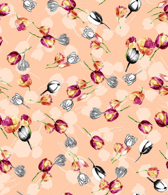 郁金香印花华亿平台图片