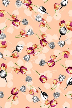 郁金香印花华亿平台图片