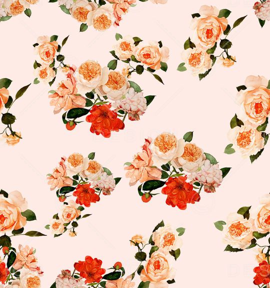 牡丹印花华亿平台图片