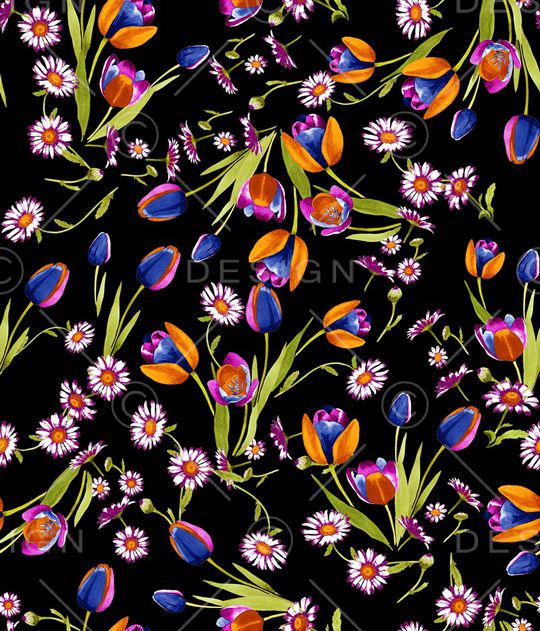 郁金香印花华亿平台图片