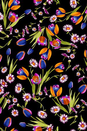 郁金香印花华亿平台图片