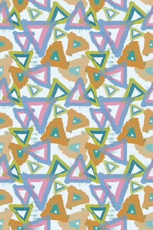 三角形印花华亿平台图片