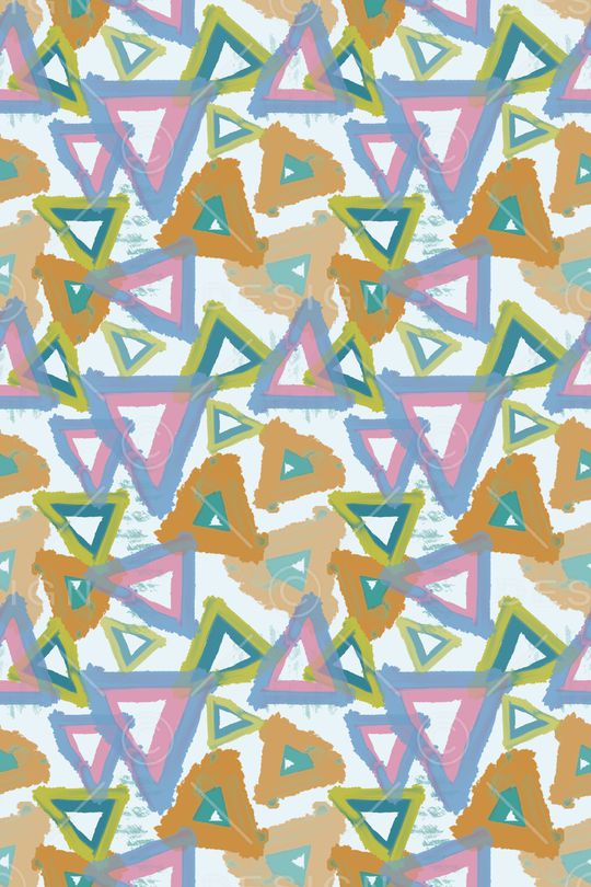 三角形印花华亿平台图片