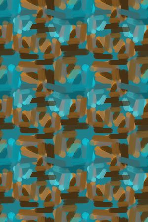 手绘线条笔触印花华亿平台图片