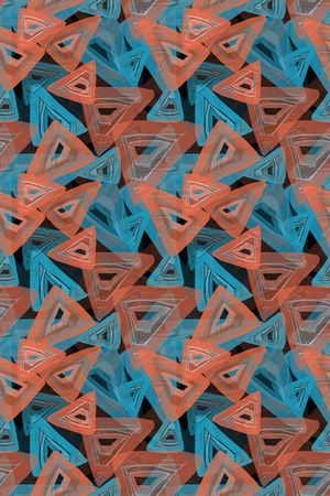 三角形印花华亿平台图片