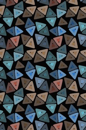 三角形印花华亿平台图片