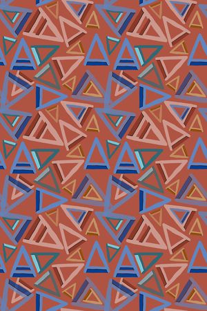 三角形印花华亿平台图片