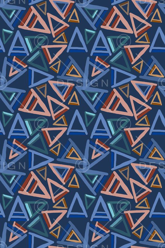 三角形印花华亿平台图片