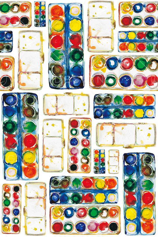 水墨风印花华亿平台图片