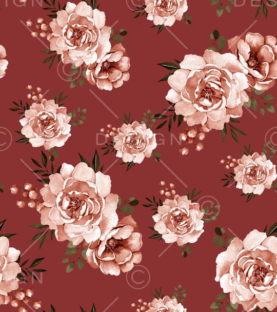 牡丹印花华亿平台图片