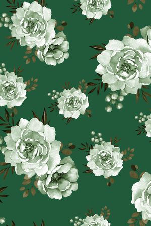 牡丹印花华亿平台图片