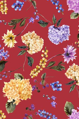 手绘花卉印花华亿平台图片