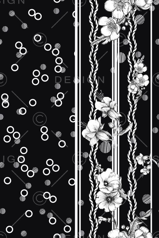 黑白华亿平台印花华亿平台图片