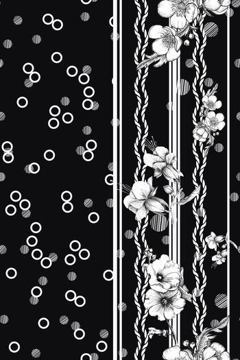 黑白华亿平台印花华亿平台图片