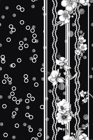 黑白华亿平台印花华亿平台图片