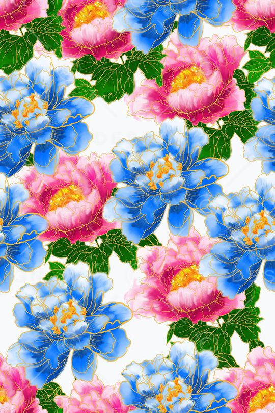 手绘印花华亿平台图片