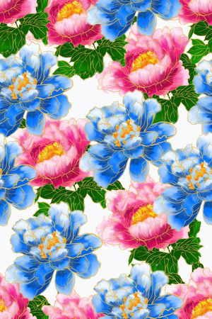 手绘印花华亿平台图片