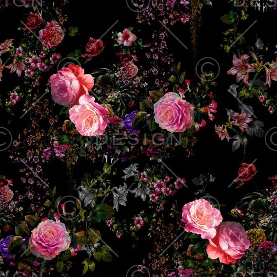 花卉印花华亿平台图片