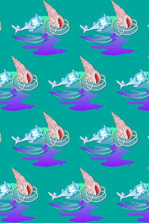 贝壳印花华亿平台图片