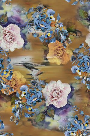 中国风印花华亿平台图片