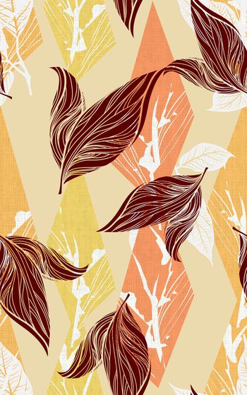 绿植树叶印花华亿平台图片