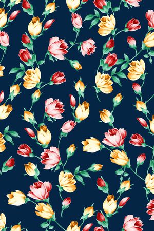 绣球花印花华亿平台图片