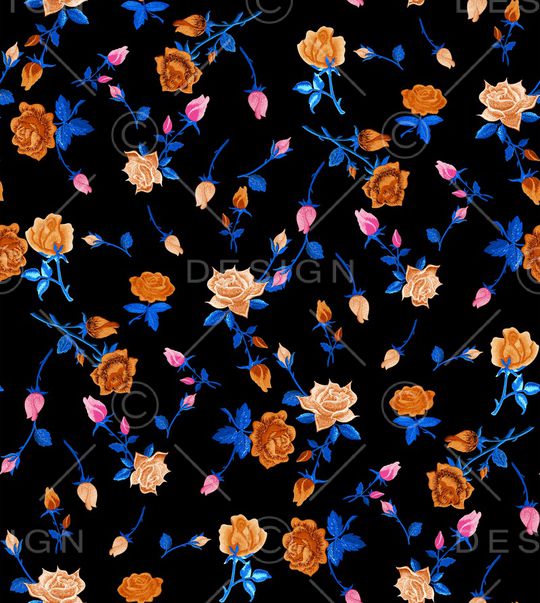 小碎花印花华亿平台图片