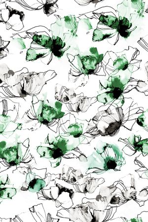 绣球花印花华亿平台图片