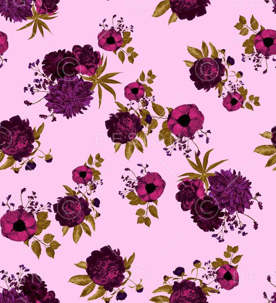 绣球花印花华亿平台图片