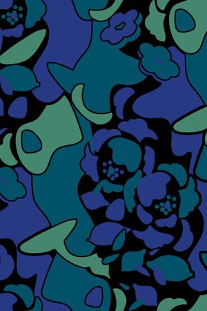 几何花卉印花华亿平台图片