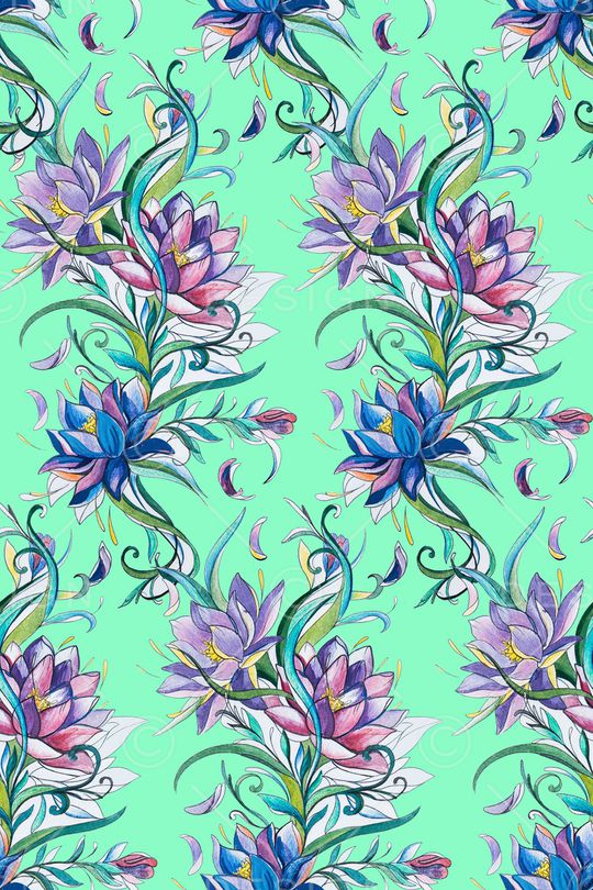 植物印花华亿平台图片