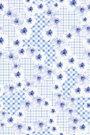 格子印花华亿平台图片