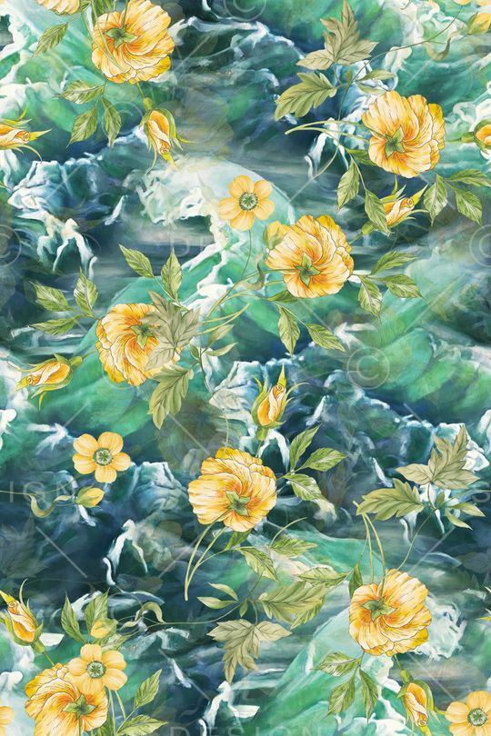 清爽印花华亿平台图片