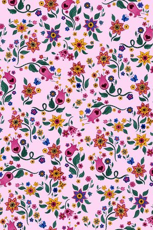 玫瑰花印花华亿平台图片