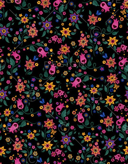 玫瑰花印花华亿平台图片