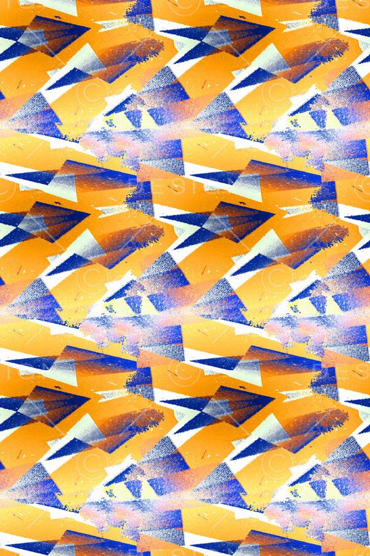 抽象男装印花华亿平台图片