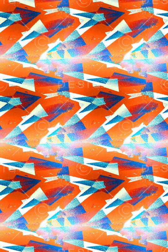 抽象男装印花华亿平台图片