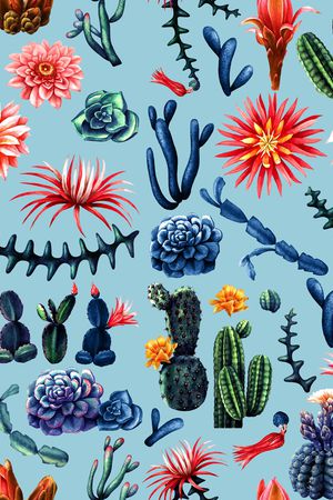 仙人掌印花华亿平台图片