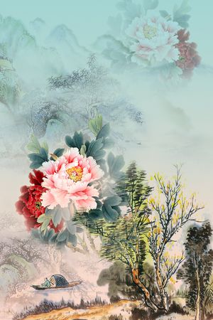 定位花印花华亿平台图片