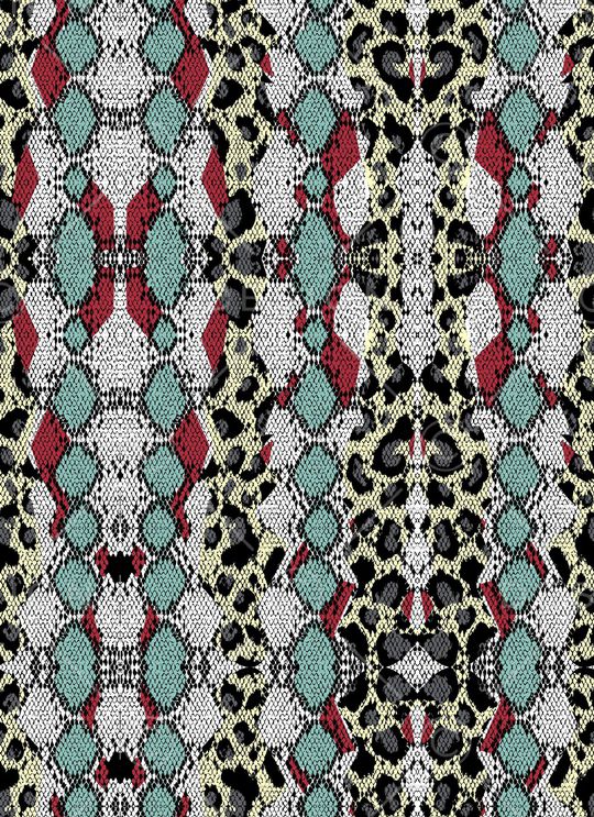 动物纹印花华亿平台图片