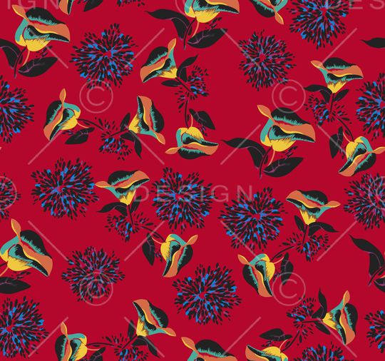 植物印花华亿平台图片