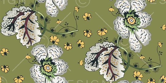 植物印花华亿平台图片