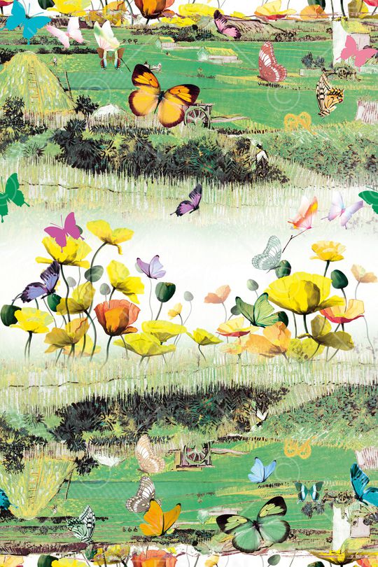 植物印花华亿平台图片