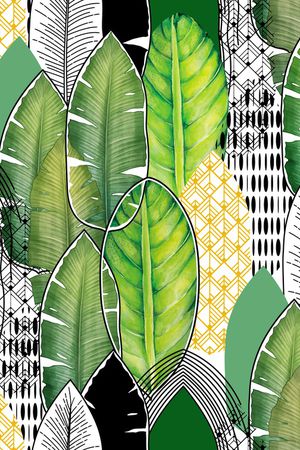 几何印花华亿平台图片